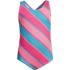 Girls Chlorine Resistant One Piece UPF 50 Swimsuit, Front