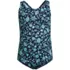 Girls Chlorine Resistant One Piece UPF 50 Swimsuit, Front