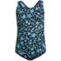 Girls Chlorine Resistant One Piece UPF 50 Swimsuit, Front