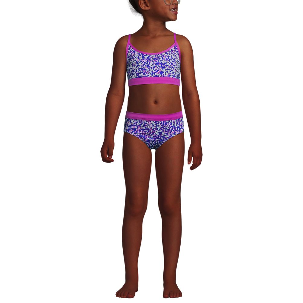 Lands' End Kids Slim Chlorine Resistant Bikini Swim Suit Bottoms