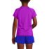 Girls Chlorine Resistant Short Sleeve Crew Neck UPF50 Rash Guard, Back