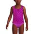 Girls Ruffle Strap Tankini Swim Top, Front
