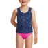 Girls Ruffle Strap Tankini Swim Top, Front