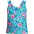 Girls Ruffle Strap Tankini Swim Top, Front