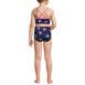 Girls Chlorine Resistant Reversible X-back Bikini Swim Set, Back