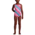 Girls Chlorine Resistant Reversible One Piece Swimsuit, alternative image