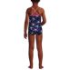 Girls Chlorine Resistant Reversible One Piece Swimsuit, Back