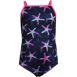 Girls Chlorine Resistant Reversible One Piece Swimsuit, Front