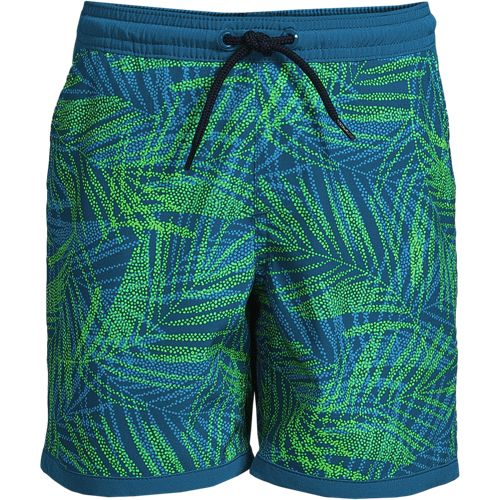 Lands' End Big Boys Husky Solid Swim Trunks