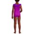 Girls Scoop Ruffle Neck One Piece Swimsuit, Back