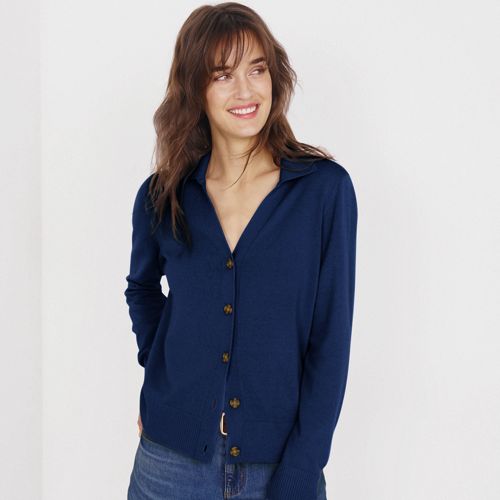 Lands end chenille cardigan sale