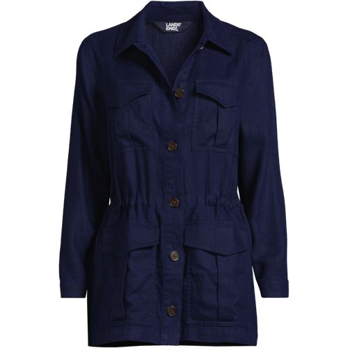 Veste Saharienne en Lin Femme Stature Standard