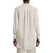 Women's Linen Roll Sleeve Oversized Relaxed Tunic Top, Back