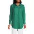 Women's Linen Roll Sleeve Oversized Relaxed Tunic Top, Front