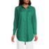 Women's Linen Roll Sleeve Oversized Relaxed Tunic Top, Front