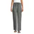 Women's High Rise Drawstring Linen Cargo Pants, Front
