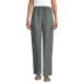 Women's High Rise Drawstring Linen Cargo Pants, Front