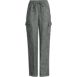 Women's High Rise Drawstring Linen Cargo Pants, Front