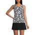 Women's Chlorine Resistant Cap Sleeve High Neck Tankini Swimsuit Top, Front