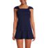 Women's D-Cup Cap Sleeve High Neck Tankini Swimsuit Top, alternative image