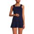 Women's D-Cup Cap Sleeve High Neck Tankini Swimsuit Top, Front
