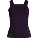 Women's Plus Size Cap Sleeve High Neck Tankini Swimsuit Top, Front