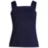 Women's Plus Size Cap Sleeve High Neck Tankini Swimsuit Top, Front