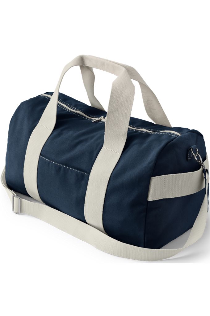 Canvas Weekender Duffle Bag - Lands' End - Blue