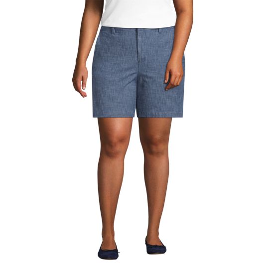 Lands end plus size shorts online