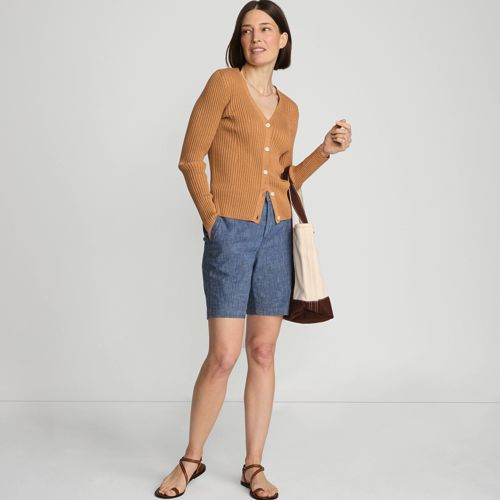 Lands end womens chino hot sale shorts