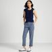 Women's Mid Rise Classic Straight Leg Chambray Ankle Pants, alternative image