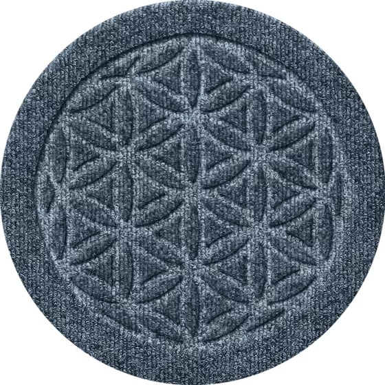 Matterly Waterblock 12" Round Flower of Life Plant Trivet - Set of 4 - primary