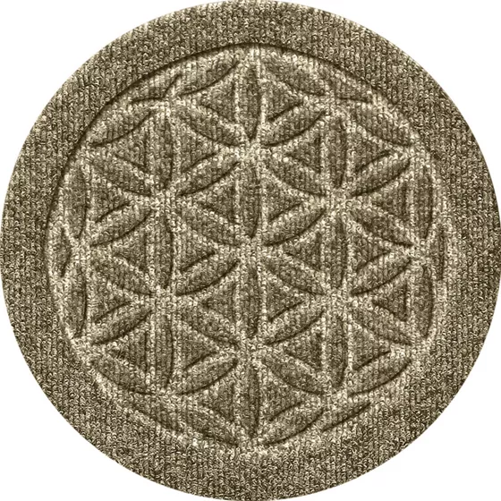Matterly Waterblock 12" Round Flower of Life Plant Trivet - Set of 4 - primary