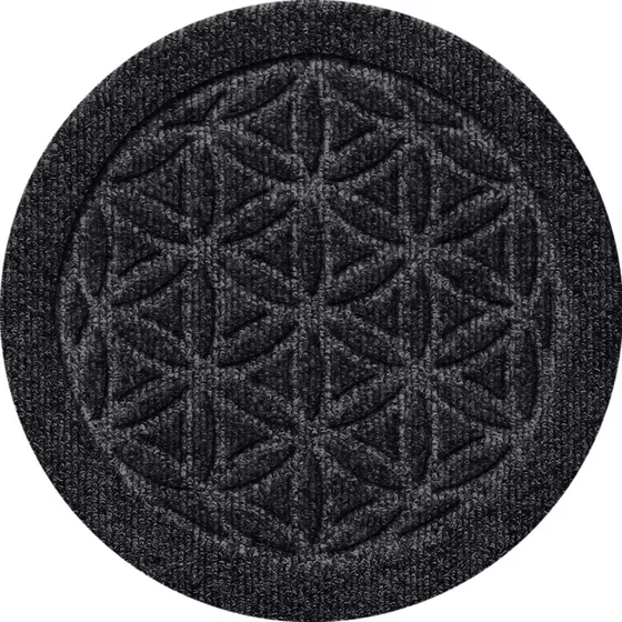 Matterly Waterblock 12" Round Flower of Life Plant Trivet - Set of 4 - primary