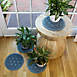 Bungalow Flooring Waterblock 12" Round Flower of Life Plant Trivet - Set of 4, alternative image