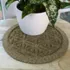 Matterly Waterblock 12" Round Flower of Life Plant Trivet - Set of 4, alternative image