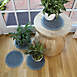 Bungalow Flooring Waterblock 12" Round Squares Plant Trivet - Set of 4, alternative image