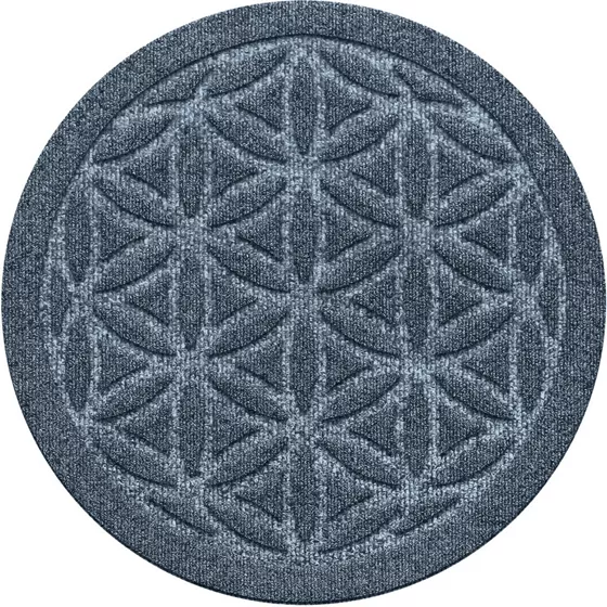 Matterly Waterhog® 17" Round Flower of Life Plant Trivet - Set of 2 - primary