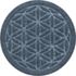 Matterly Waterhog 17" Round Flower of Life Plant Trivet - Set of 2, alternative image