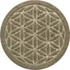 Matterly Waterhog® 17" Round Flower of Life Plant Trivet - Set of 2, alternative image