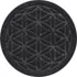 Matterly Waterhog® 17" Round Flower of Life Plant Trivet - Set of 2, alternative image