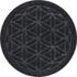 Matterly Waterhog 17" Round Flower of Life Plant Trivet - Set of 2, alternative image