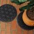 Matterly Waterhog® 17" Round Flower of Life Plant Trivet - Set of 2, alternative image