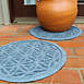 Bungalow Flooring Waterblock 17" Round Flower of Life Plant Trivet - Set of 2, alternative image