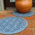 Matterly Waterhog 17" Round Flower of Life Plant Trivet - Set of 2, alternative image