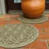 Matterly Waterhog® 17" Round Flower of Life Plant Trivet - Set of 2, alternative image