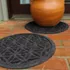 Matterly Waterhog® 17" Round Flower of Life Plant Trivet - Set of 2, alternative image