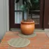Matterly Waterhog® 17" Round Flower of Life Plant Trivet - Set of 2, alternative image