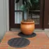 Matterly Waterhog® 17" Round Flower of Life Plant Trivet - Set of 2, alternative image