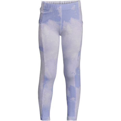 Lands' End Women's Active Seamless Leggings Reef Blue Tie Dye Wave Petite  Small at  Women's Clothing store